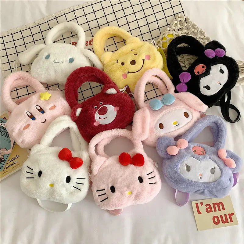 Kawaiimi - tote bags & hand bags for girls and kids - Baby Sanrio Crossbody Plush Bag - 1