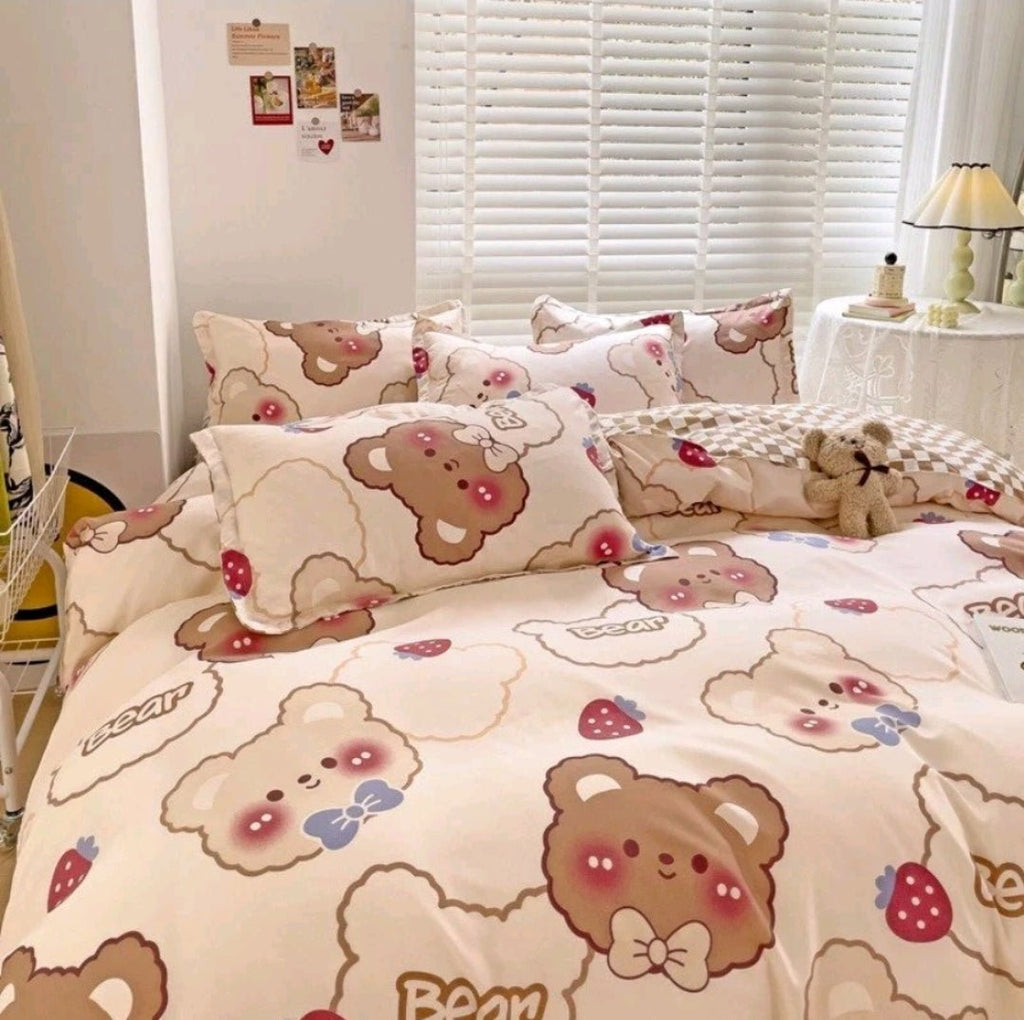 Kawaiimi - bed sets duvet covers & bedsheets - Bearberry Bedding Set - 5