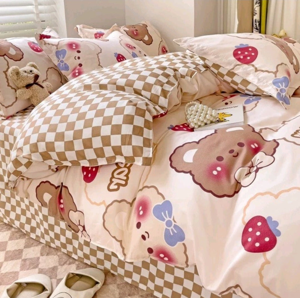 Kawaiimi - bed sets duvet covers & bedsheets - Bearberry Bedding Set - 4