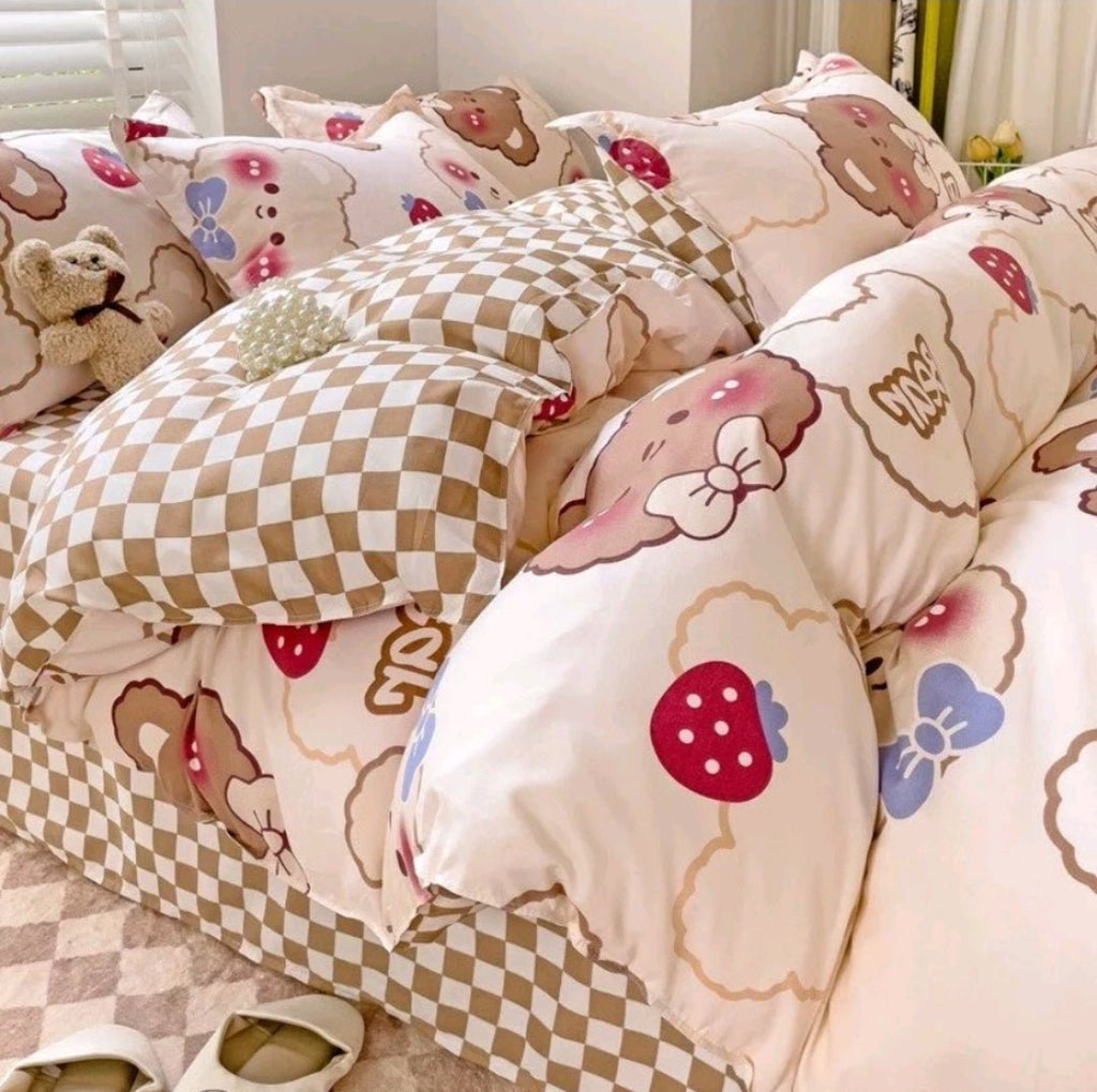 Kawaiimi - bed sets duvet covers & bedsheets - Bearberry Bedding Set - 6