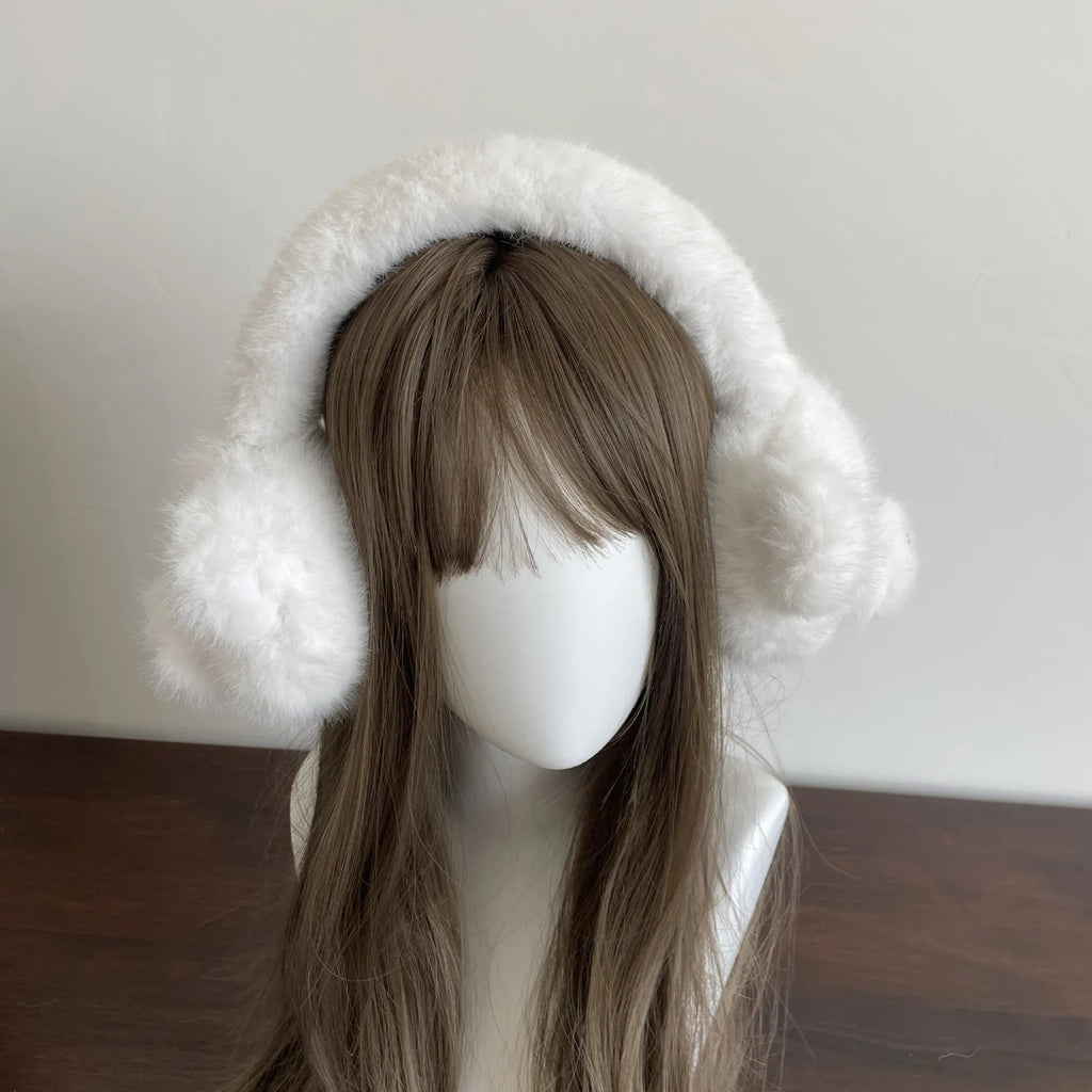 Kawaiimi - hairclips, hair hoops & barrettes - Beary Winter Ear Muffs Headband - 6
