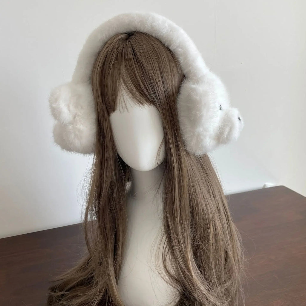 Kawaiimi - hairclips, hair hoops & barrettes - Beary Winter Ear Muffs Headband - 4