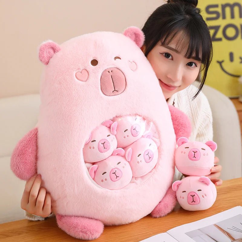 Kawaiimi - cute plushies for women & adults - CappyPig Baby Plush Bundle - 13