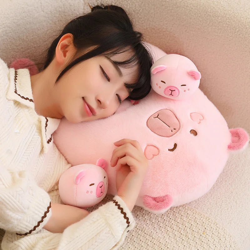 Kawaiimi - cute plushies for women & adults - CappyPig Baby Plush Bundle - 12