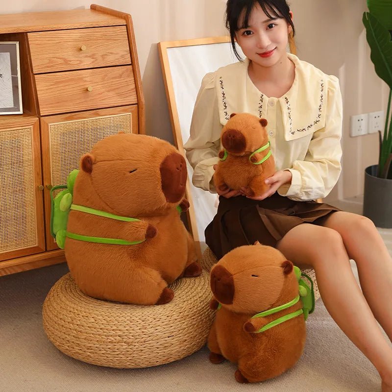 Kawaiimi - cute soft plush toys for children - Capybara School Buddy Plushie - 9