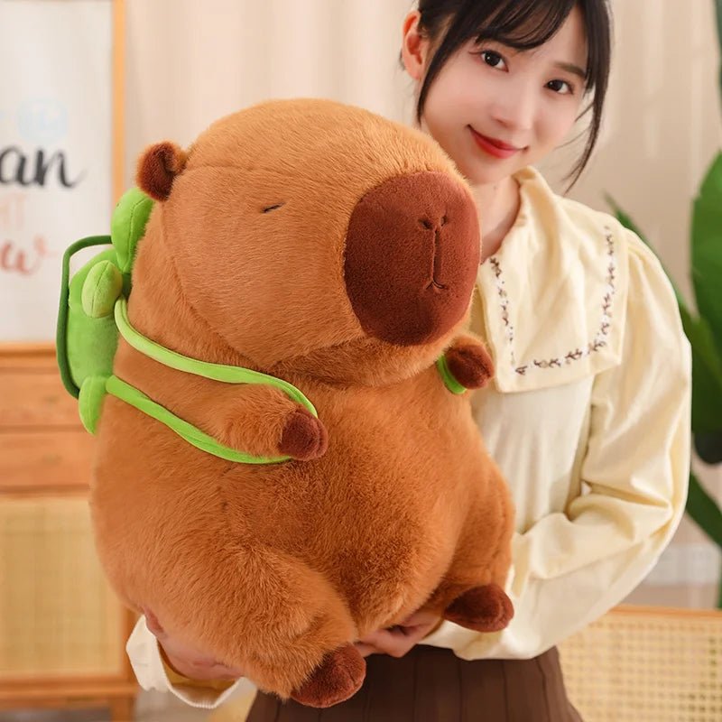 Kawaiimi - cute soft plush toys for children - Capybara School Buddy Plushie - 12