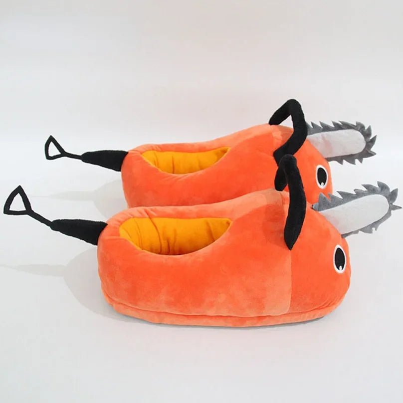 Kawaiimi - warm & fluffy home footwear - Chainsaw Winter Plush Slippers - 5