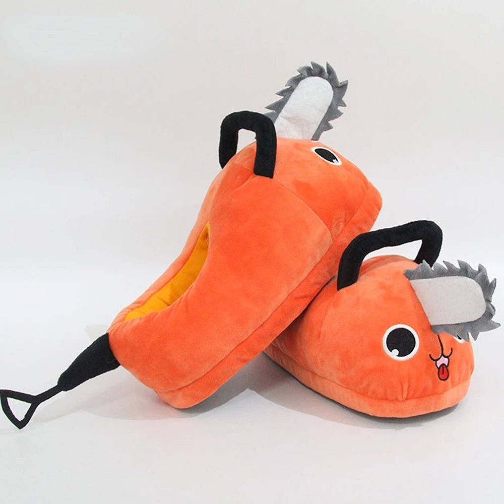 Kawaiimi - warm & fluffy home footwear - Chainsaw Winter Plush Slippers - 7