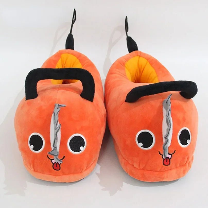 Kawaiimi - warm & fluffy home footwear - Chainsaw Winter Plush Slippers - 3
