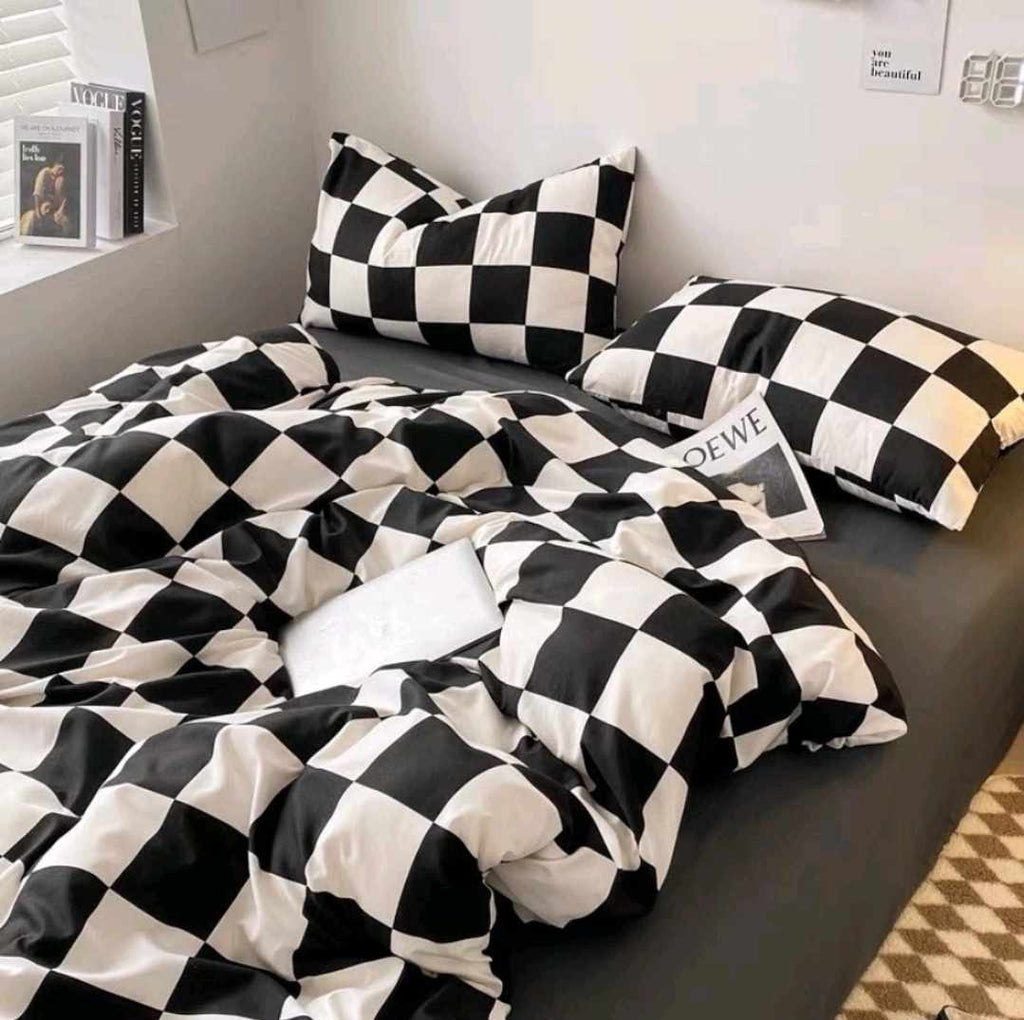 Kawaiimi - quilt covers bed spreads & pillow covers - Classic Monochrome Bedding Set - 7
