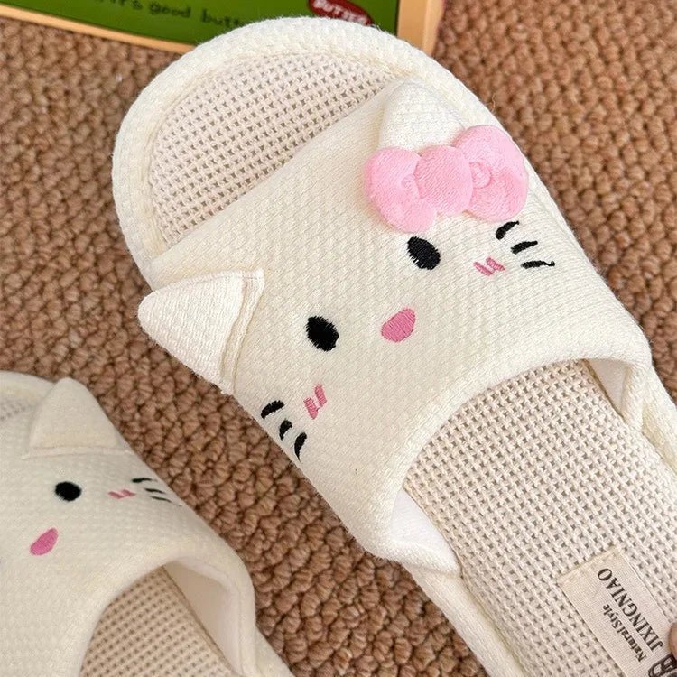 Kawaiimi - warm & fluffy home footwear - Cute Hello Kitty Indoor Slippers - 12