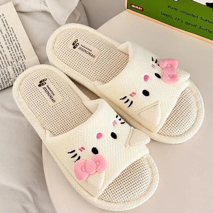 Kawaiimi - warm & fluffy home footwear - Cute Hello Kitty Indoor Slippers - 5