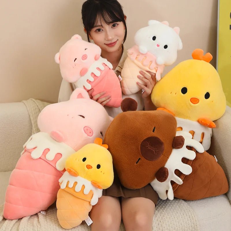 Kawaiimi - cute soft plush toys for children - Cute Ice Cream Plush Friends - 3