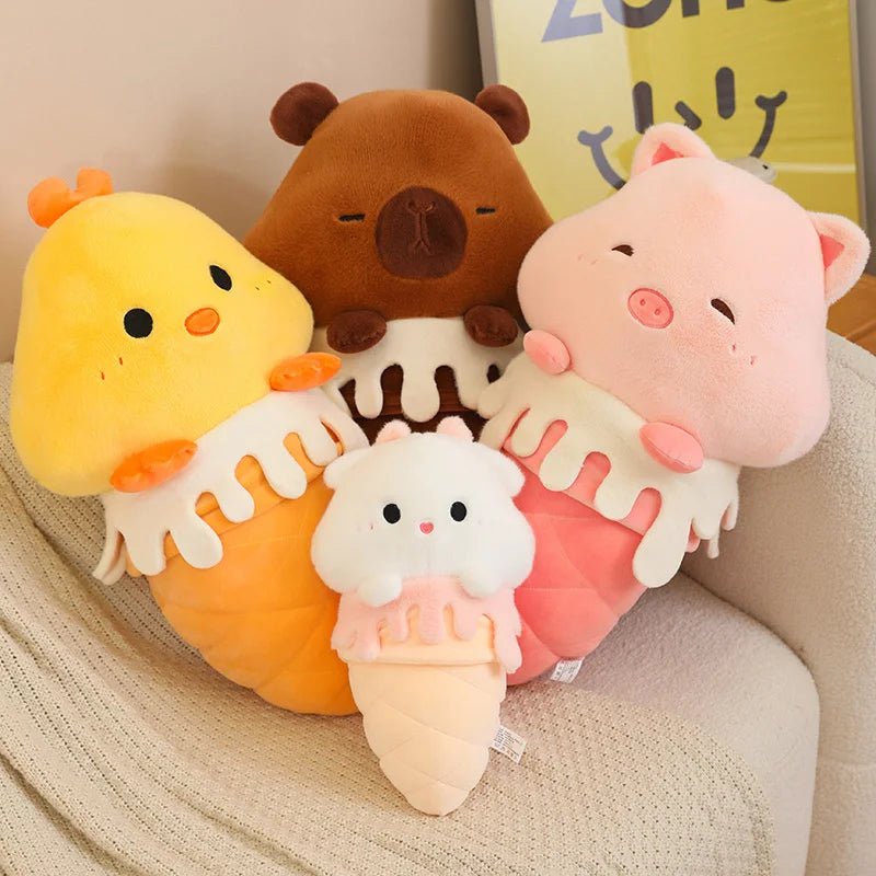 Kawaiimi - cute soft plush toys for children - Cute Ice Cream Plush Friends - 2