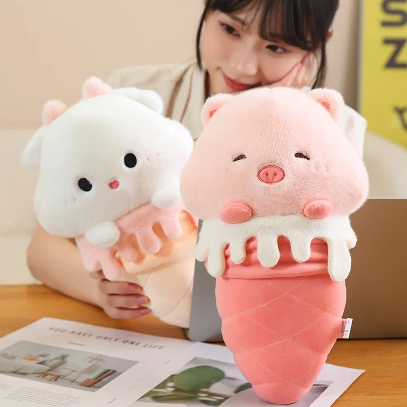 Kawaiimi - cute soft plush toys for children - Cute Ice Cream Plush Friends - 8