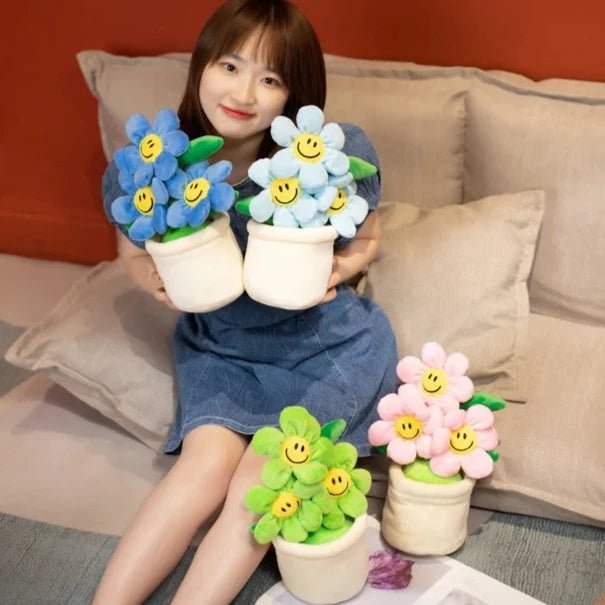 Kawaiimi - plush toys for home decor - Daisy Delights Cuddle Pot - 5
