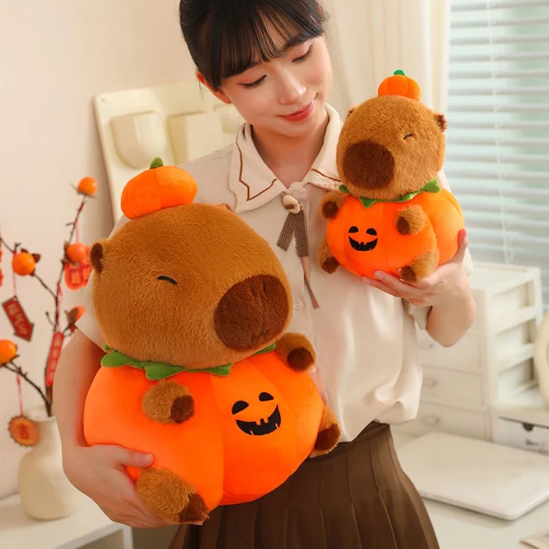 Kawaiimi - halloween gift ideas - Halloween Capybara Pumpkin Plushie - 15