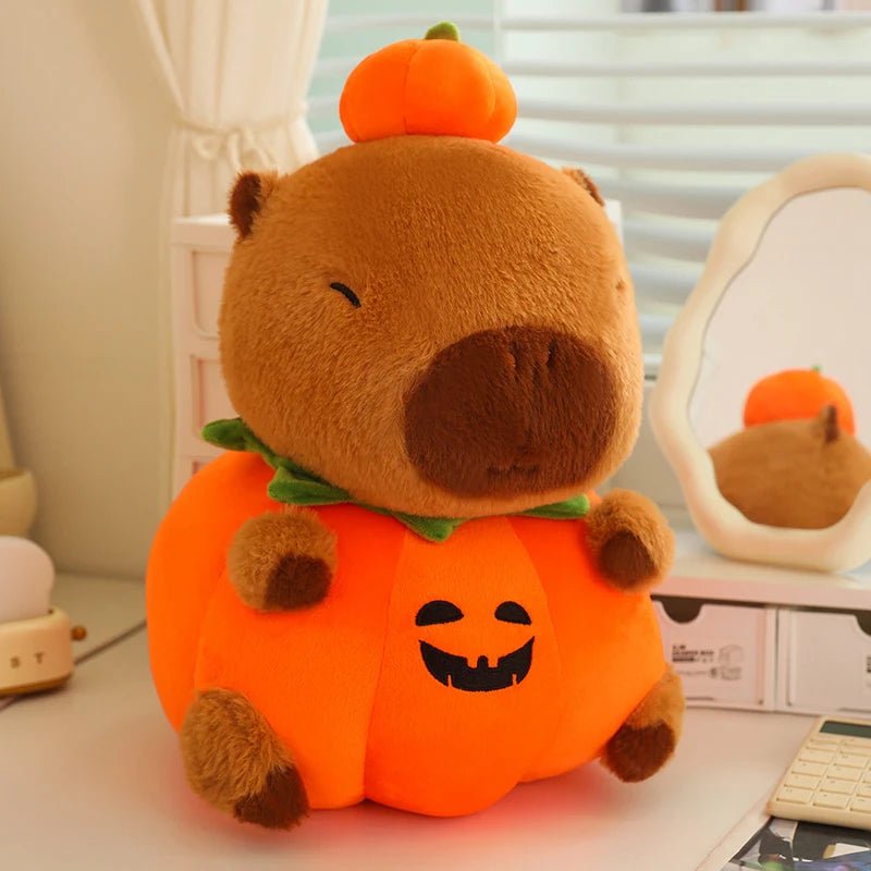 Kawaiimi - halloween gift ideas - Halloween Capybara Pumpkin Plushie - 8