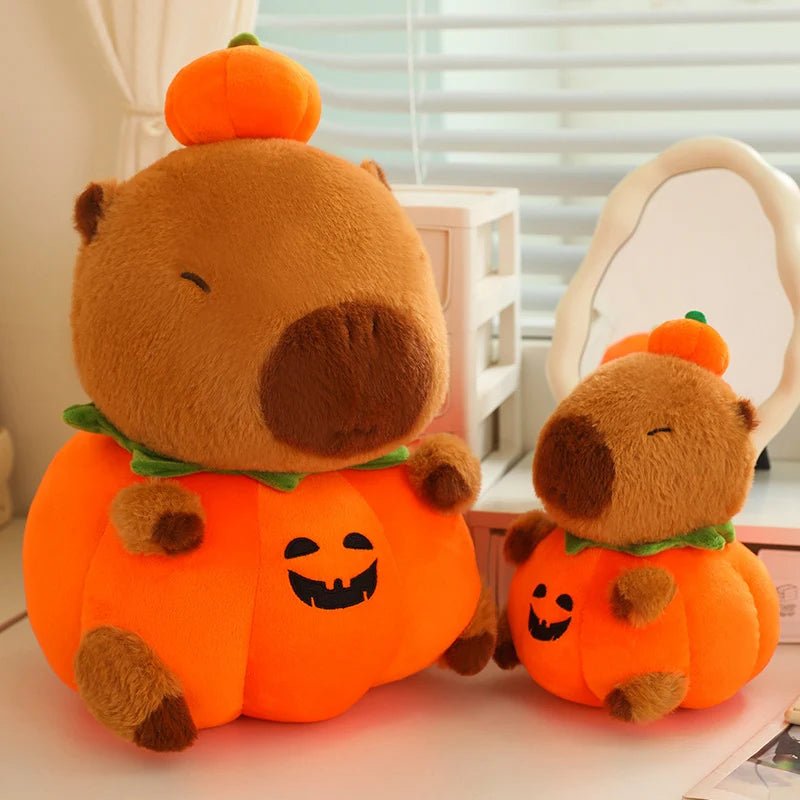 Kawaiimi - halloween gift ideas - Halloween Capybara Pumpkin Plushie - 1