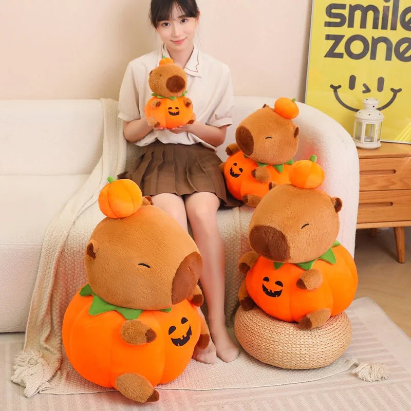 Kawaiimi - halloween gift ideas - Halloween Capybara Pumpkin Plushie - 10