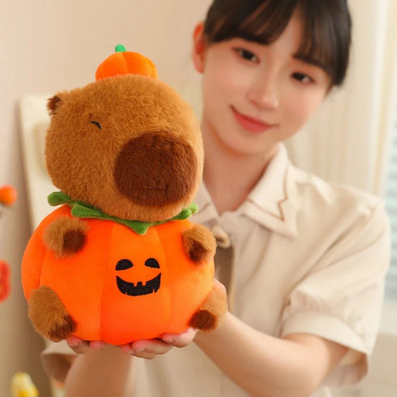 Kawaiimi - halloween gift ideas - Halloween Capybara Pumpkin Plushie - 11