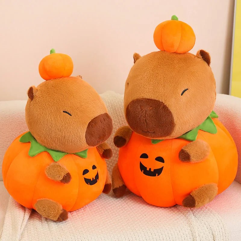 Kawaiimi - halloween gift ideas - Halloween Capybara Pumpkin Plushie - 2