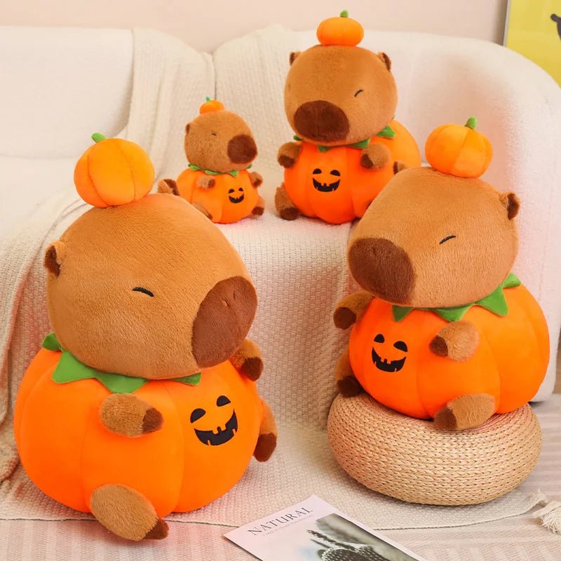 Kawaiimi - halloween gift ideas - Halloween Capybara Pumpkin Plushie - 4