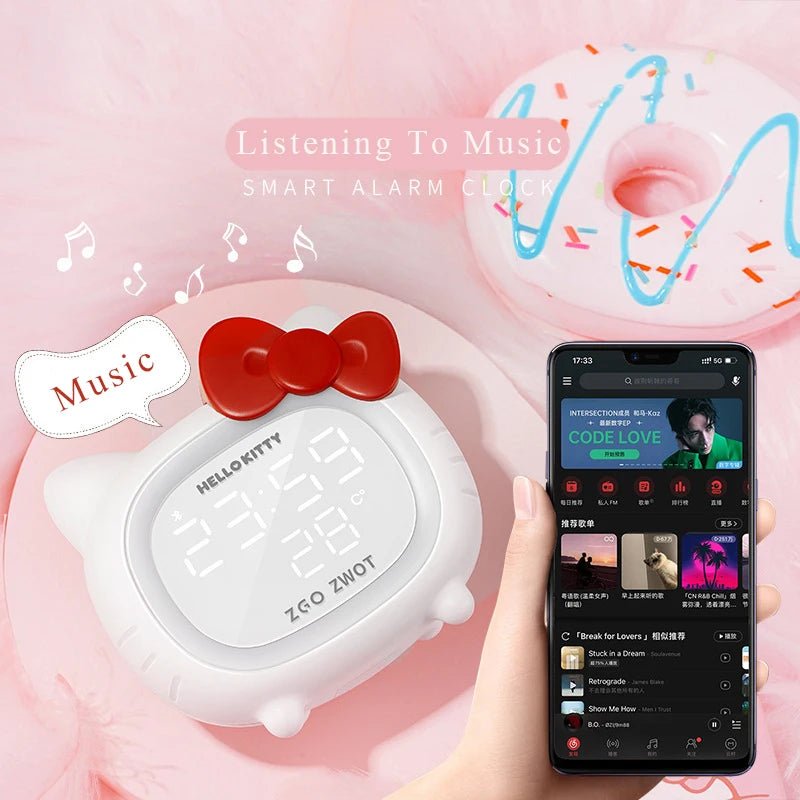 Kawaiimi - multifunction alarm clock and speaker - Hello Kitty Alarm Bluetooth Speaker - 7