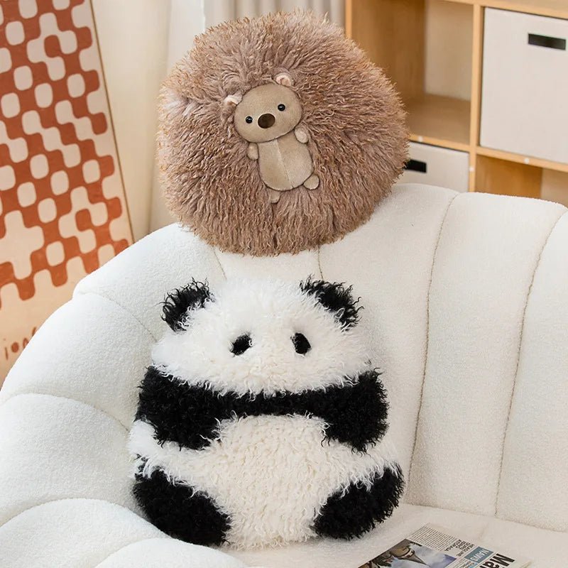Kawaiimi - cute soft plush toys for children - Kawaii Fuzzy Hedgehog & Panda Plushie - 7