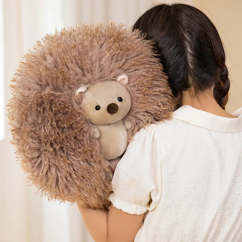 Kawaiimi - cute soft plush toys for children - Kawaii Fuzzy Hedgehog & Panda Plushie - 5