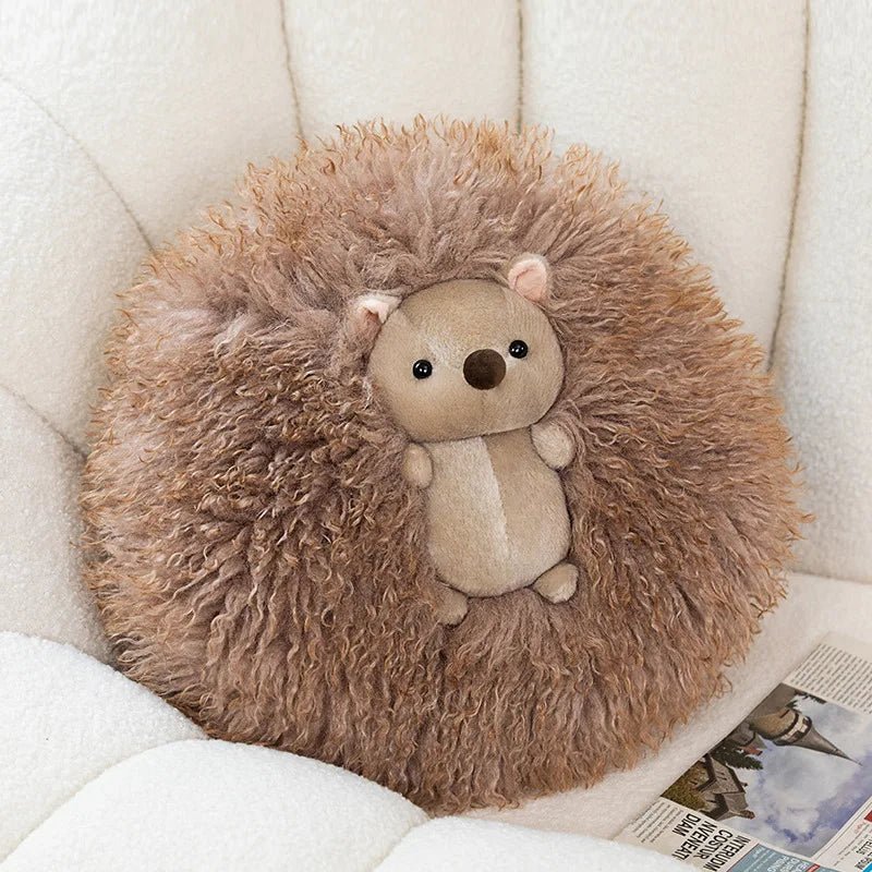 Kawaiimi - cute soft plush toys for children - Kawaii Fuzzy Hedgehog & Panda Plushie - 3