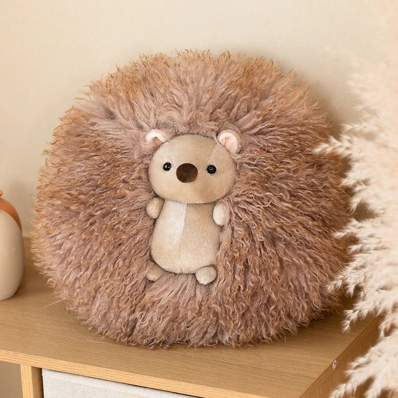 Kawaiimi - cute soft plush toys for children - Kawaii Fuzzy Hedgehog & Panda Plushie - 1