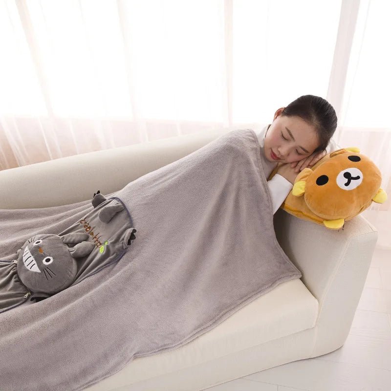 Kawaiimi - cutest sanrio gifts - Kawaii Nap 2 - in - 1 Plush Pillow and Blanket - 6