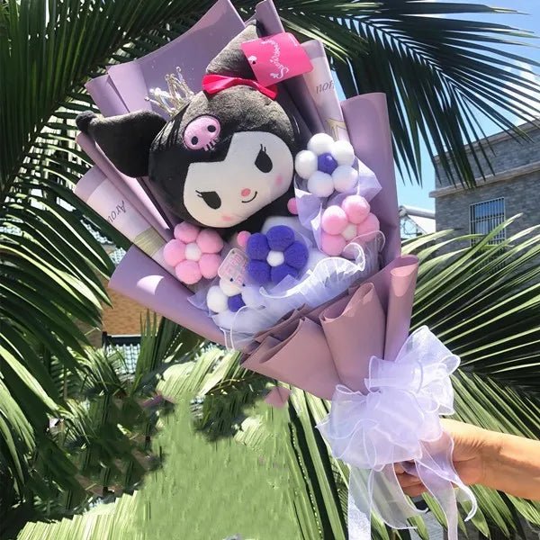 cute sanrio plush bouquet, gift for special occasions, valentine's day gift, couples gift, promotional gift item