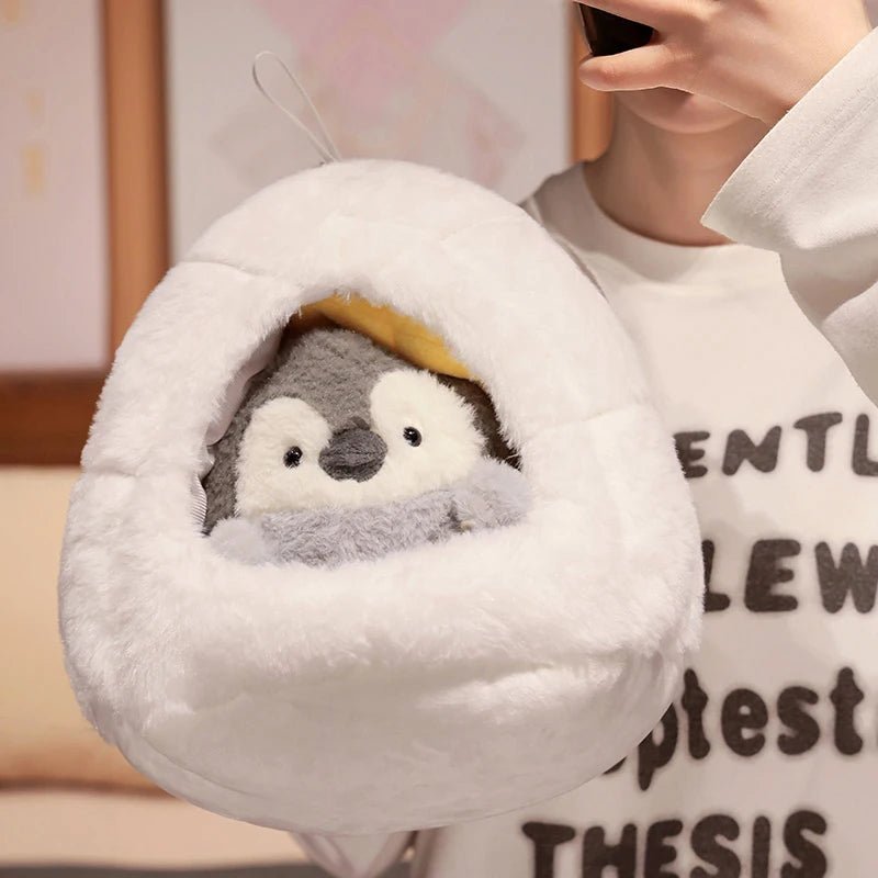 Kawaiimi - cute gift for someone special - Penguin Igloo Plushie - 8