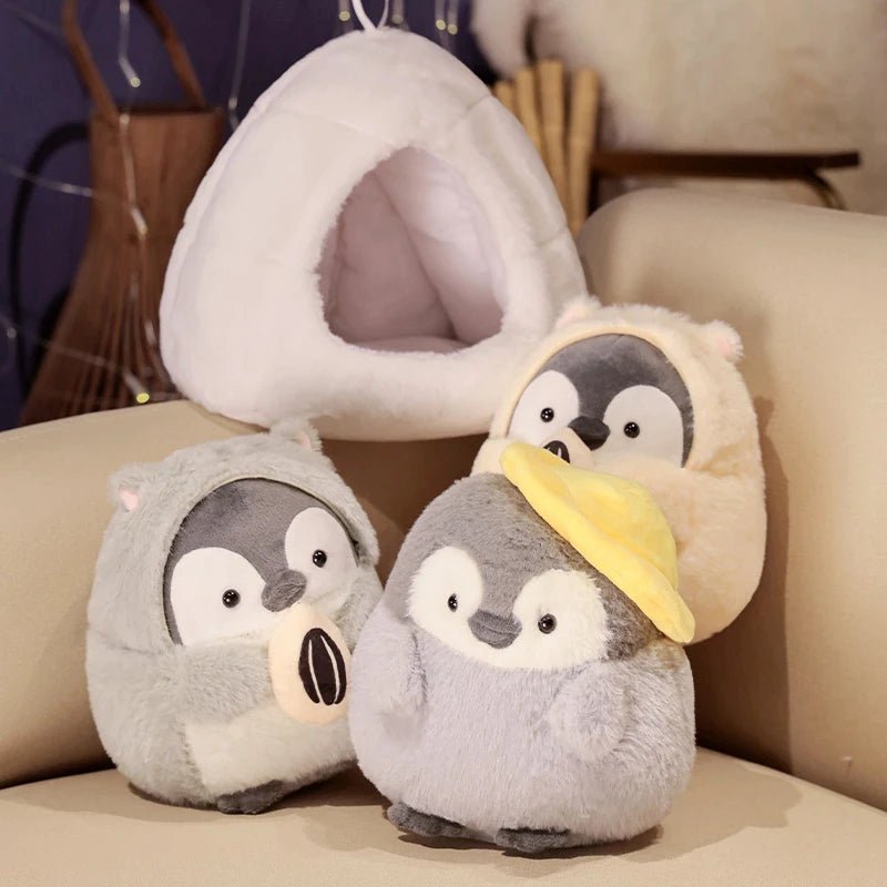 Kawaiimi - cute gift for someone special - Penguin Igloo Plushie - 3