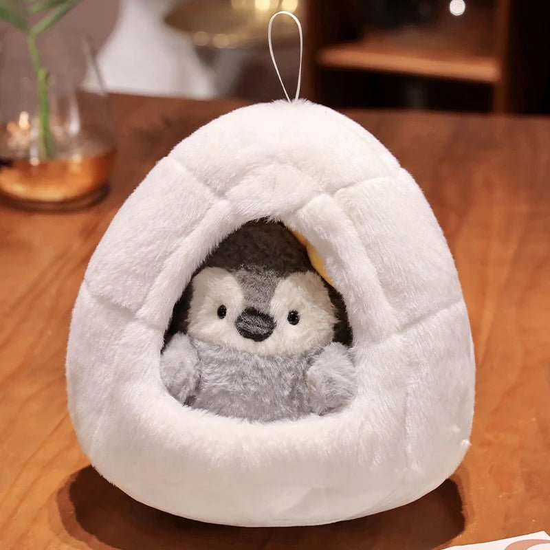 Kawaiimi - cute gift for someone special - Penguin Igloo Plushie - 11
