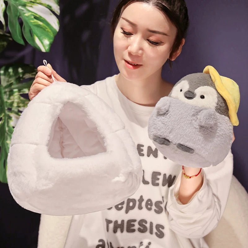 Kawaiimi - cute gift for someone special - Penguin Igloo Plushie - 6