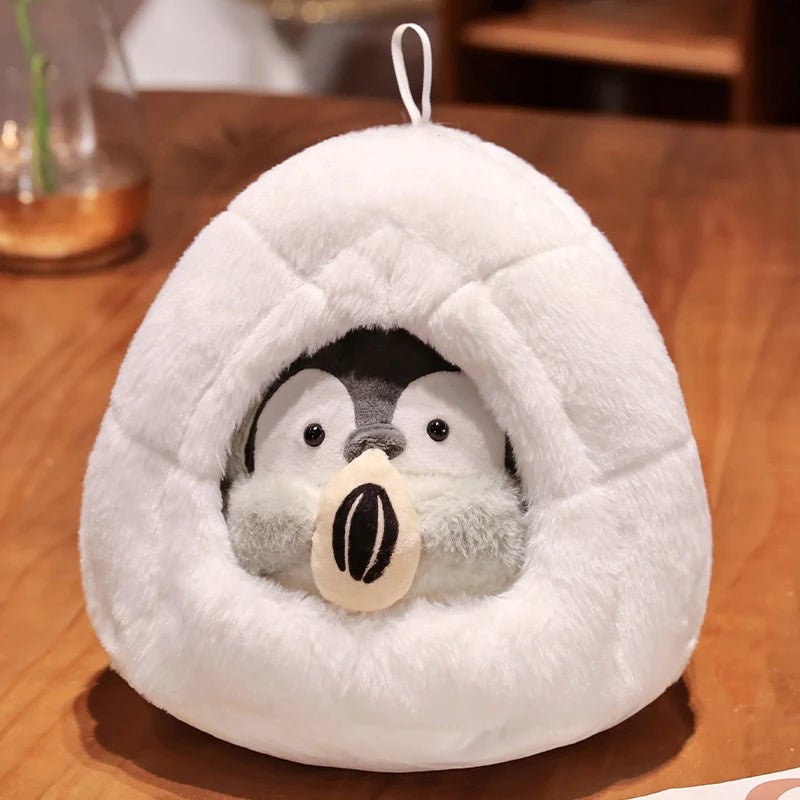Kawaiimi - cute gift for someone special - Penguin Igloo Plushie - 9