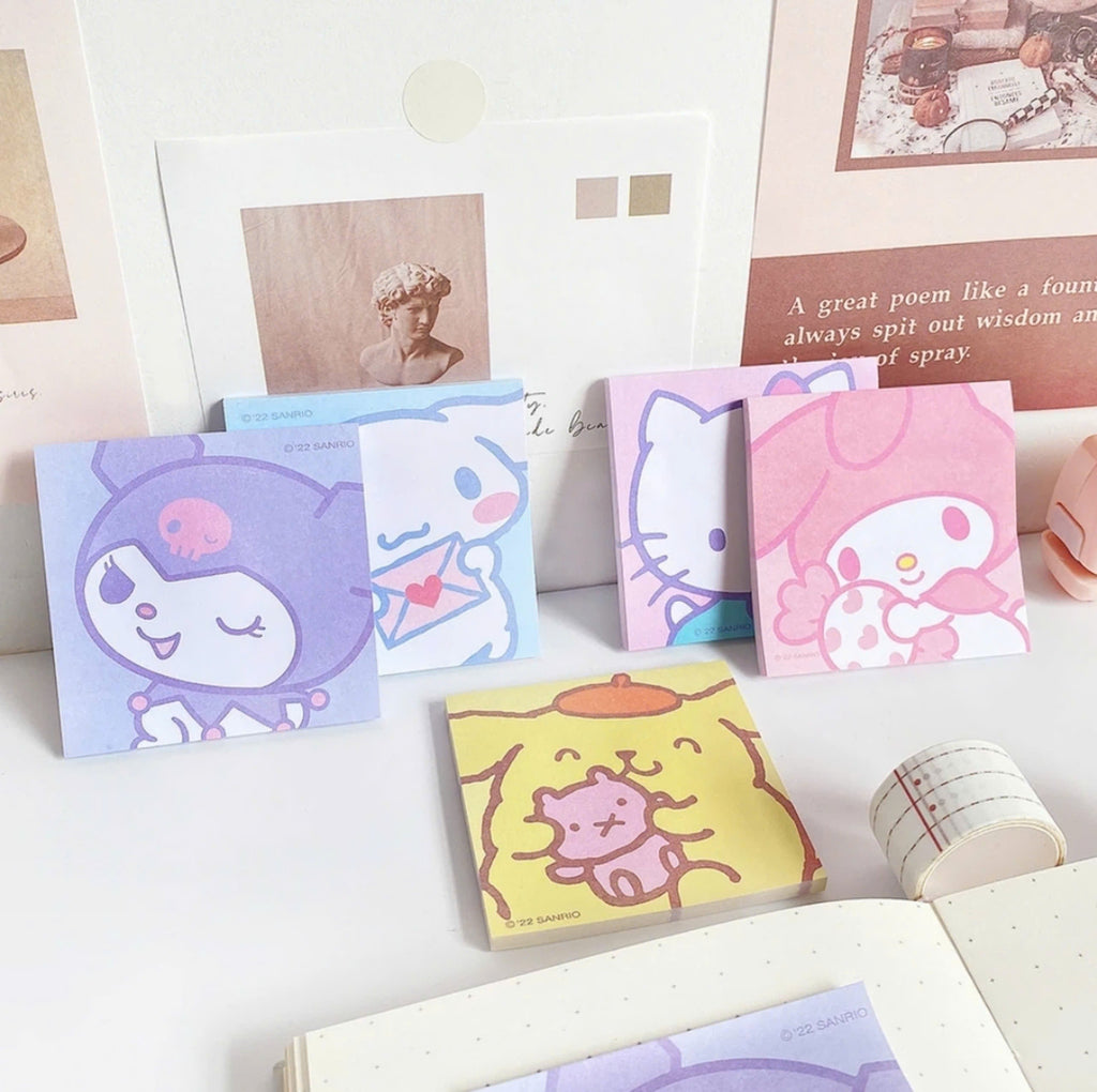 Kawaiimi - post - it notes - Sanrio Study Time Memo Pads - 5