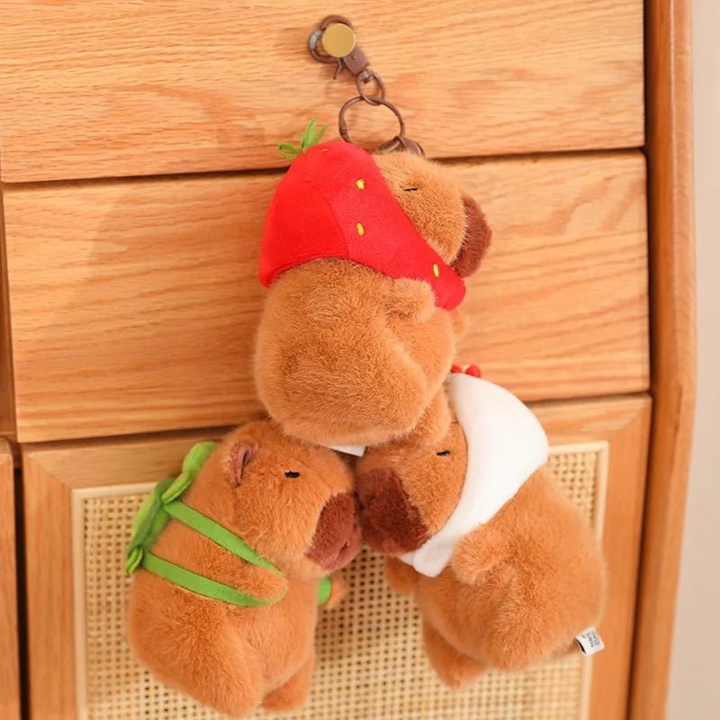 Kawaiimi - cute key tags and designer keychains - Squishy Capybara Keychains - 2