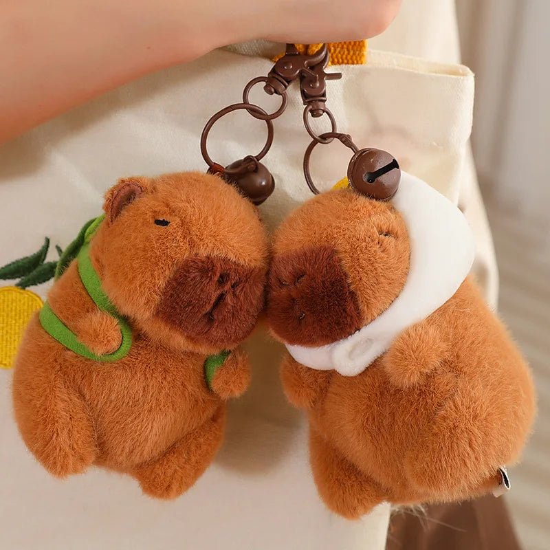 Kawaiimi - cute key tags and designer keychains - Squishy Capybara Keychains - 1