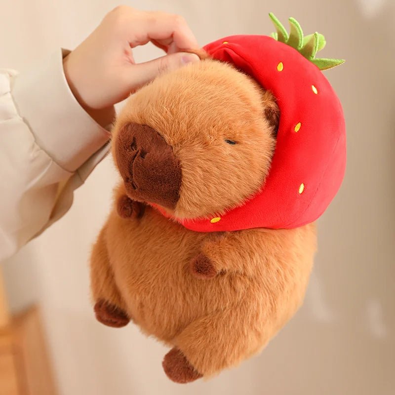 Kawaiimi - kawaii plushies for girls & kids - Strawberry Capybara Plushie - 7