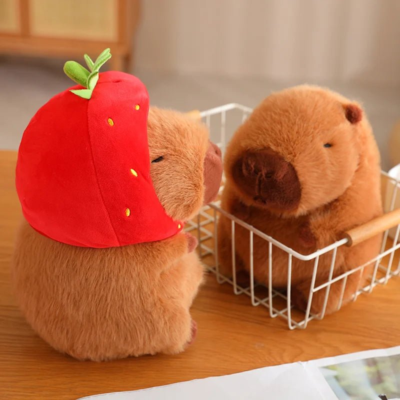 Kawaiimi - kawaii plushies for girls & kids - Strawberry Capybara Plushie - 5