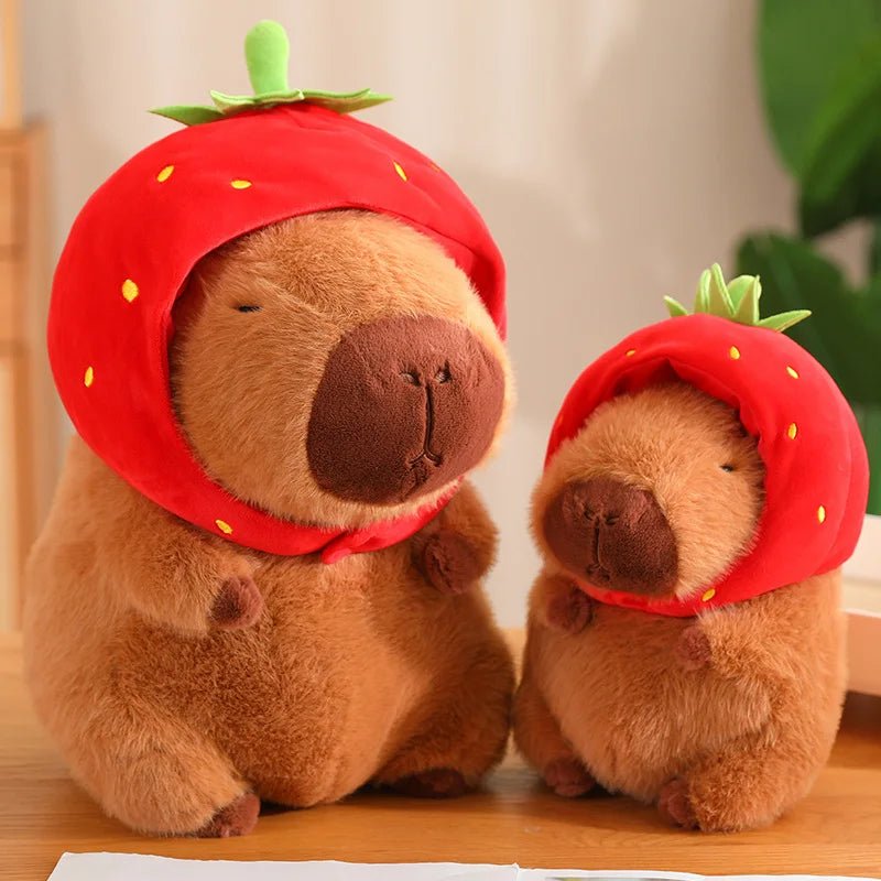 Kawaiimi - kawaii plushies for girls & kids - Strawberry Capybara Plushie - 1