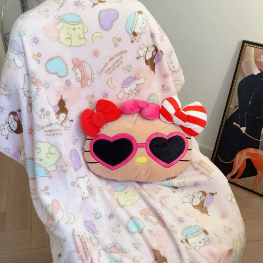 Kawaiimi - indoor chair & sofa cushions - Summer Hello Kitty Plush Cushion - 4