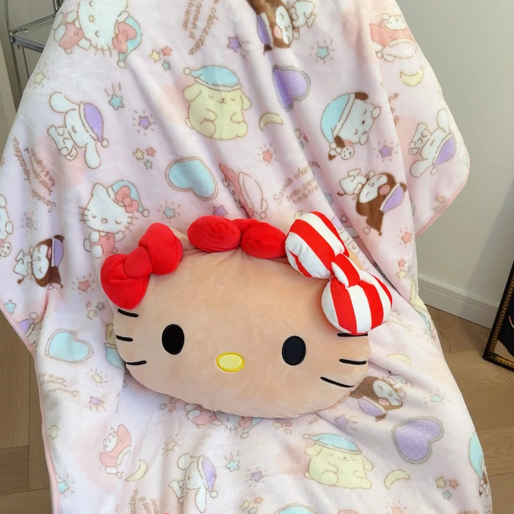 Kawaiimi - indoor chair & sofa cushions - Summer Hello Kitty Plush Cushion - 10