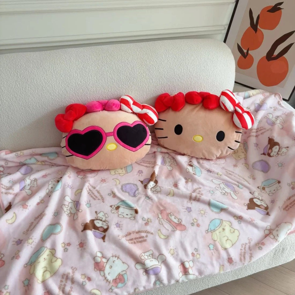 Kawaiimi - indoor chair & sofa cushions - Summer Hello Kitty Plush Cushion - 3
