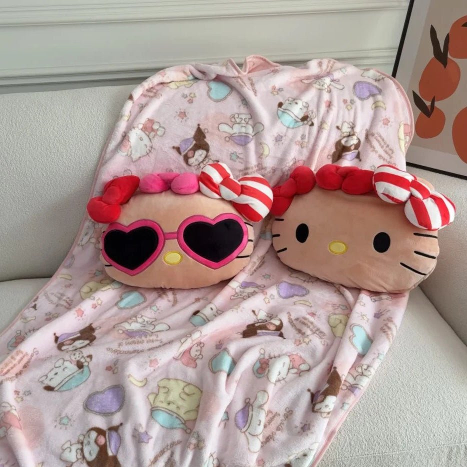 Kawaiimi - indoor chair & sofa cushions - Summer Hello Kitty Plush Cushion - 6
