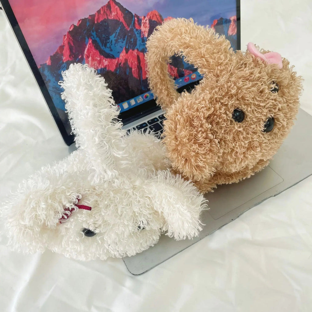 Kawaiimi - winter fur headwear - Winter Fuzzy Puppy Earmuffs - 4